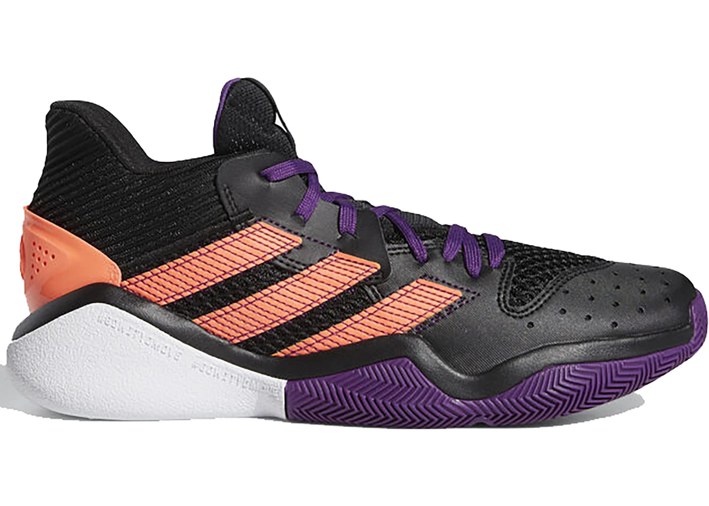 adidas harden stepback black purple coral