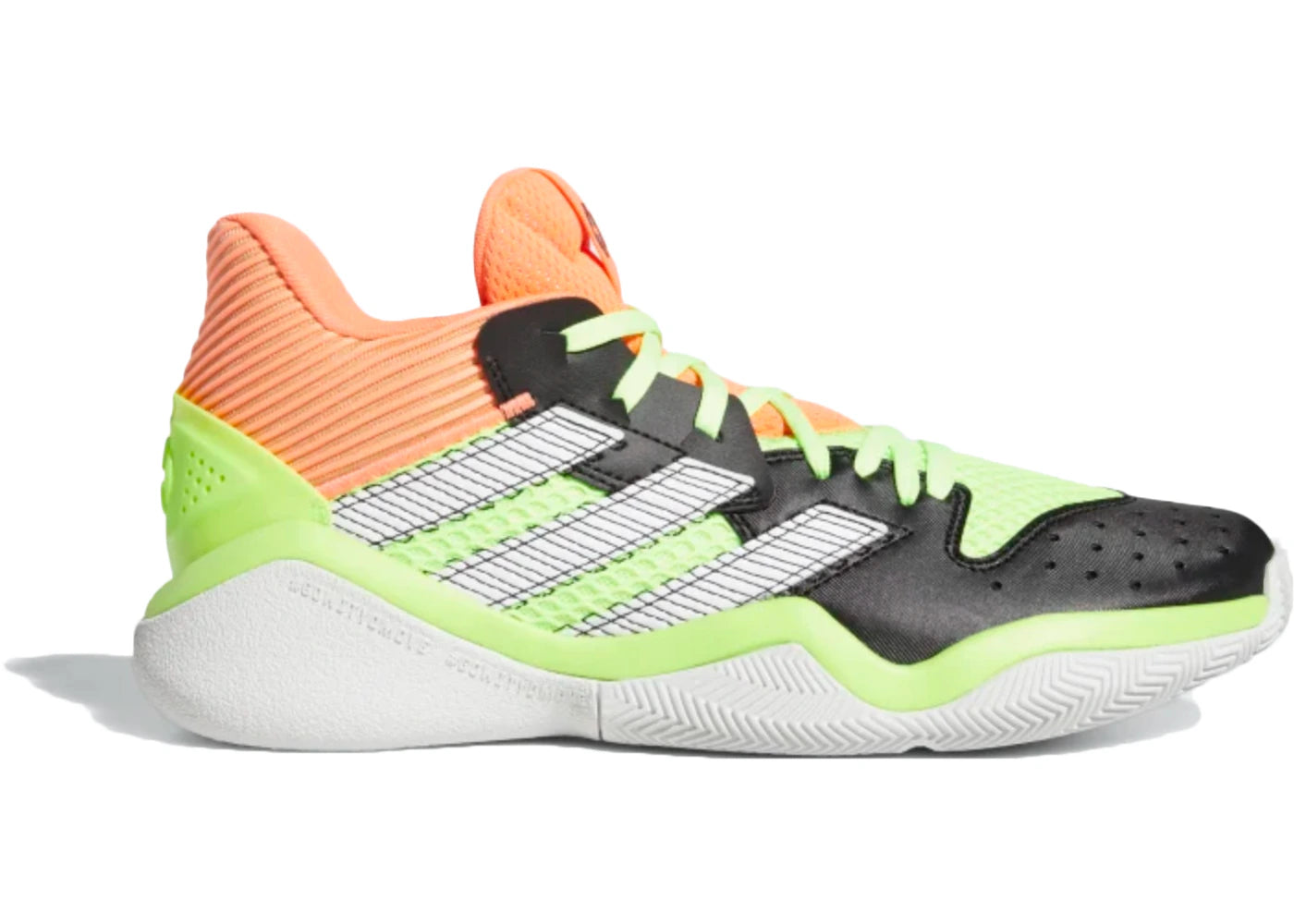 adidas harden stepback core black signal coral