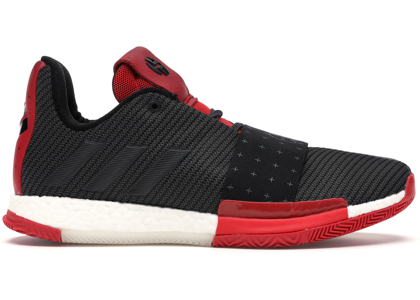 adidas harden vol. 3 core black scarlet
