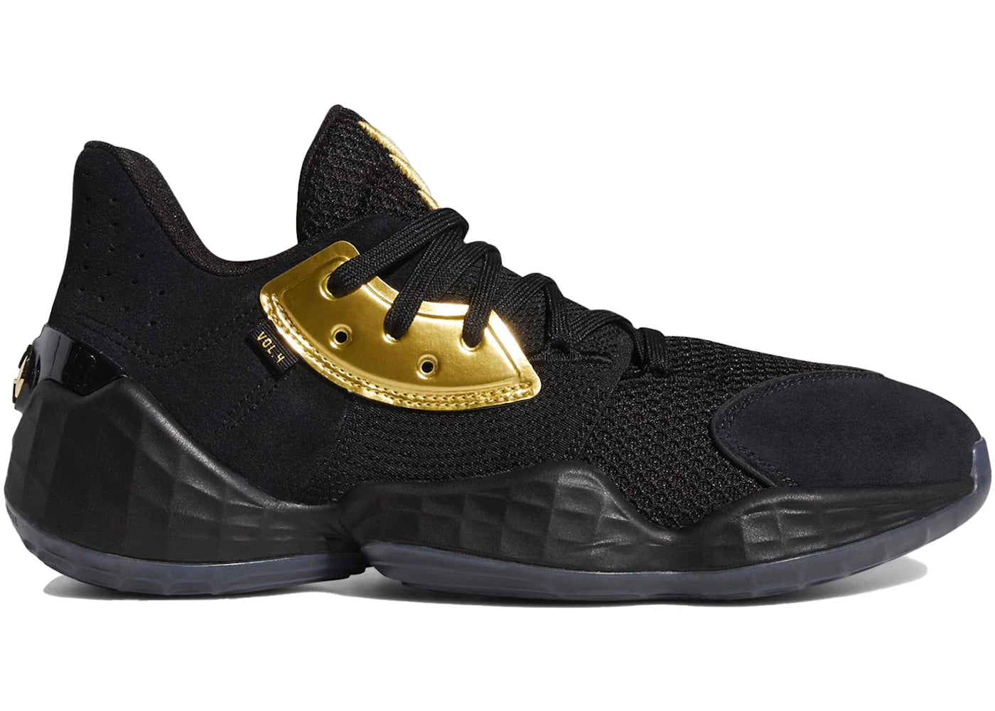 adidas harden vol. 4 core black gold metallic