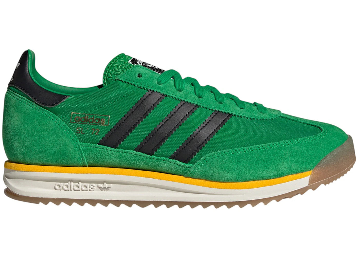 adidas sl 72 rs green off white crew yellow
