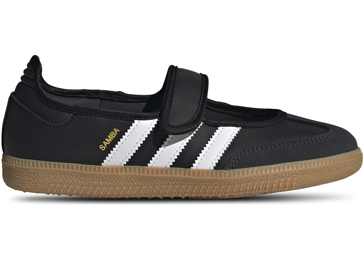 adidas samba jane black white gum (gs)