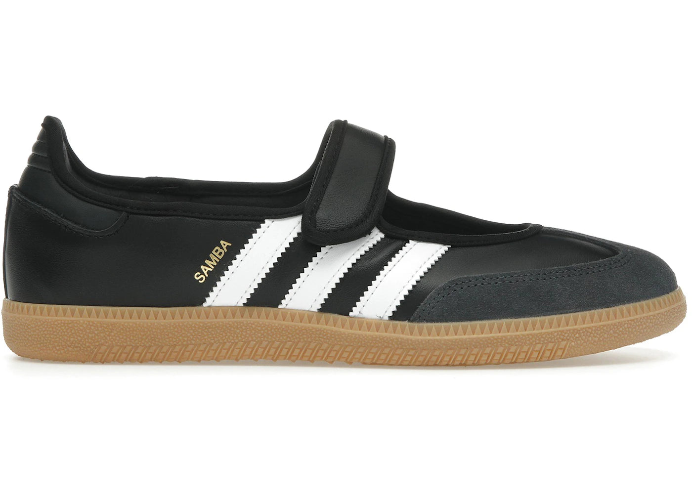 adidas samba jane black white gum (women's)