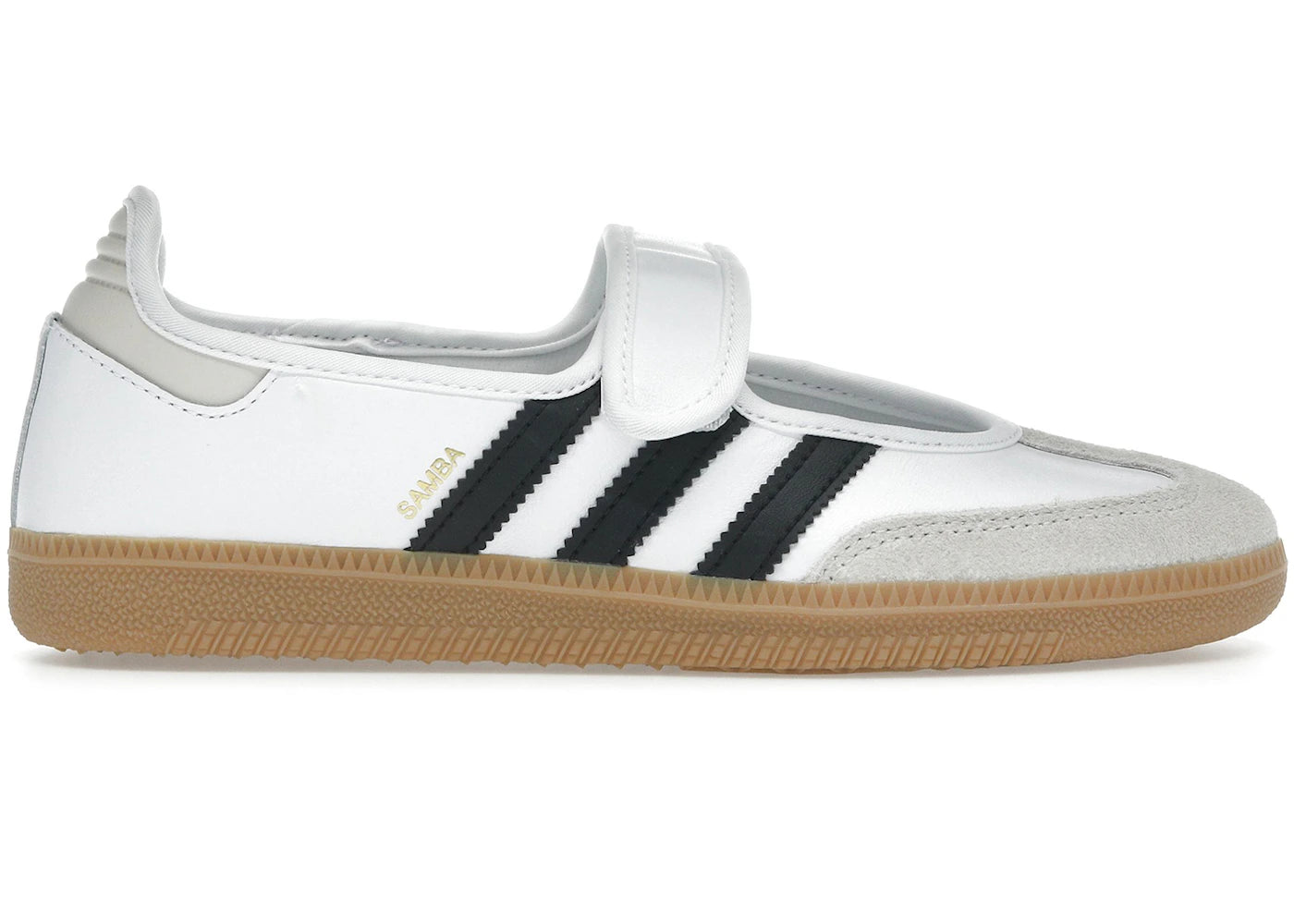 adidas samba jane white black gum (women's)