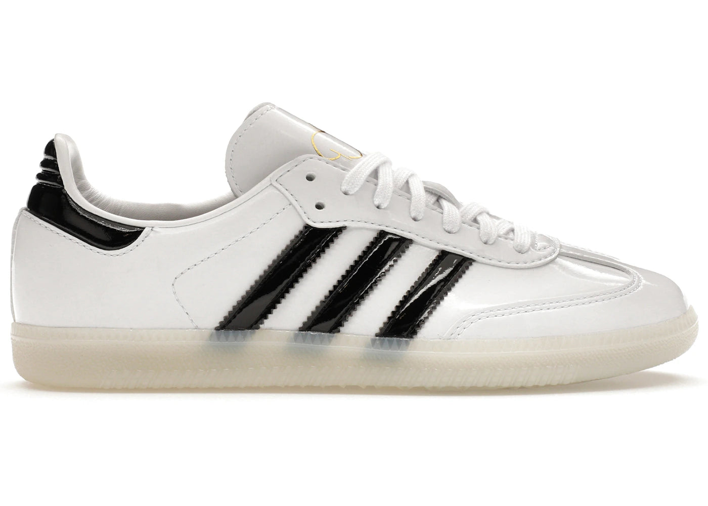 Adidas Samba Jason Dill White Black Patent