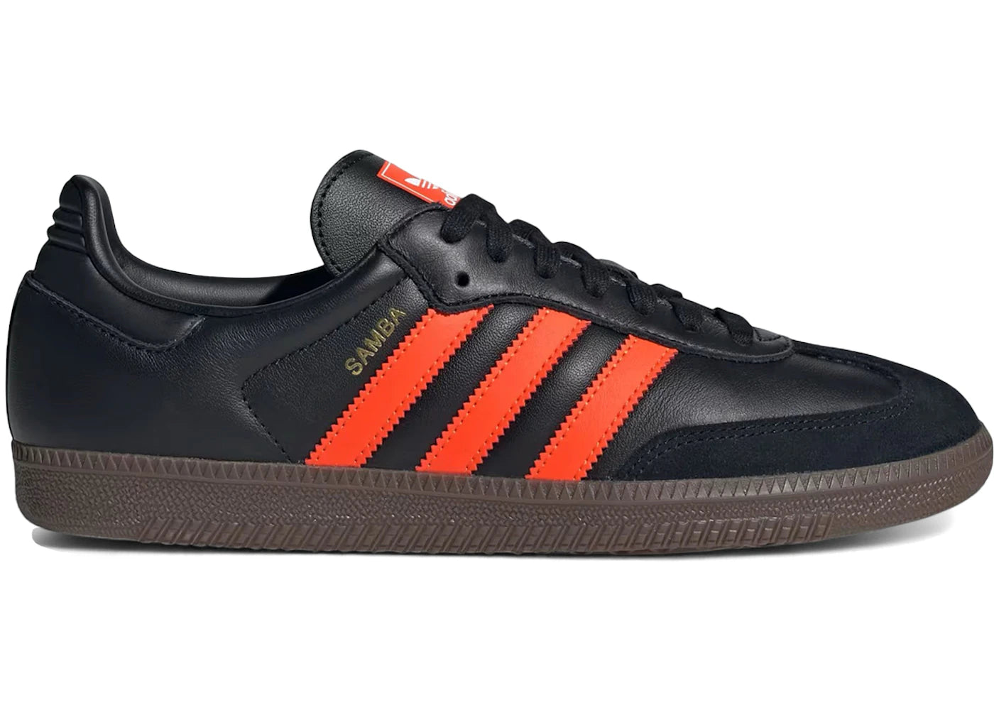 Adidas Samba Og Black Impact Orange