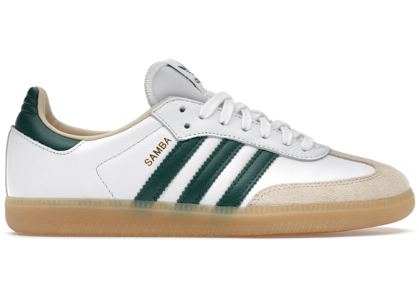 Adidas Samba Og Cloud White Collegiate Green Gum