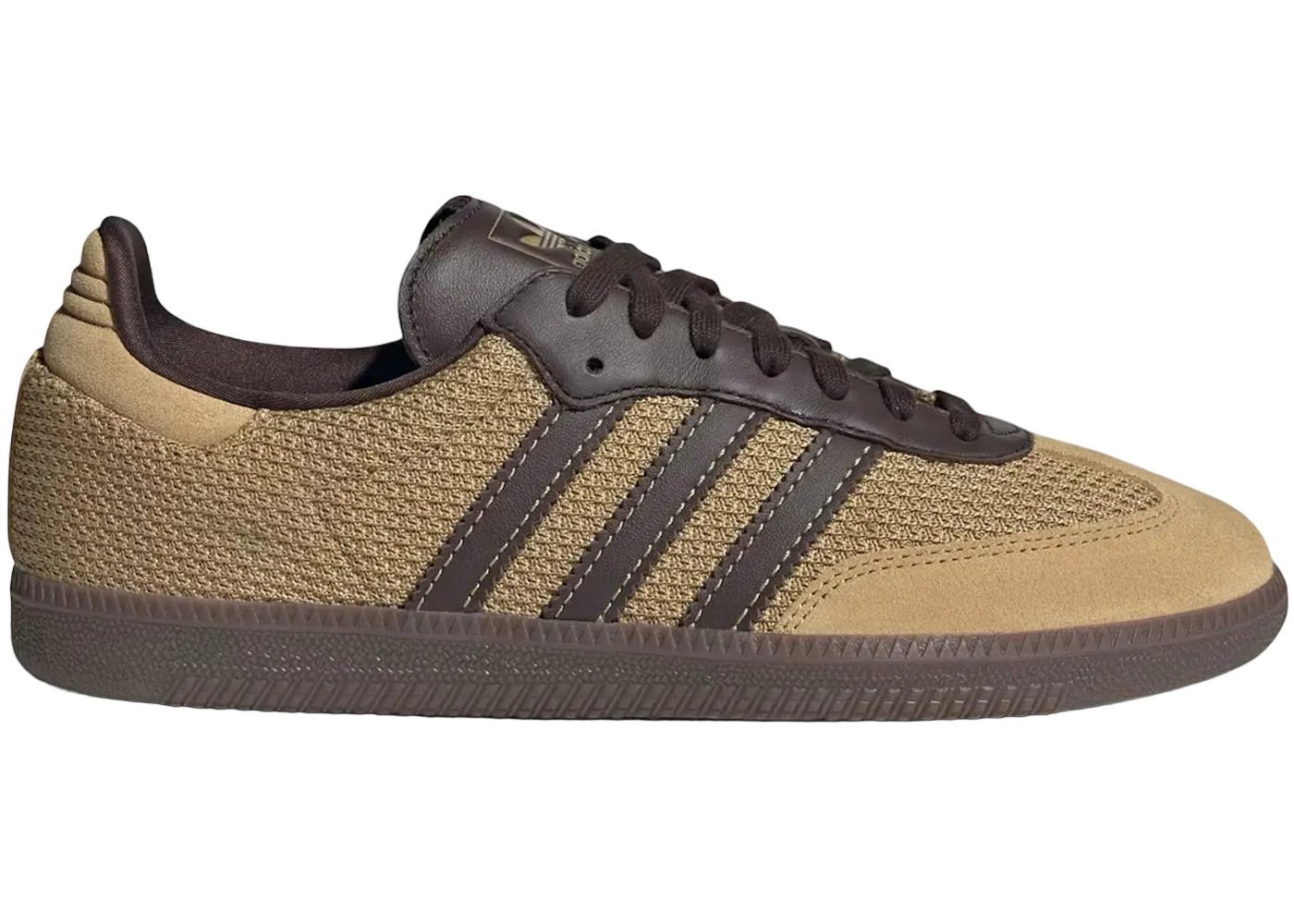 Adidas Samba Og Golden Beige Dark Brown