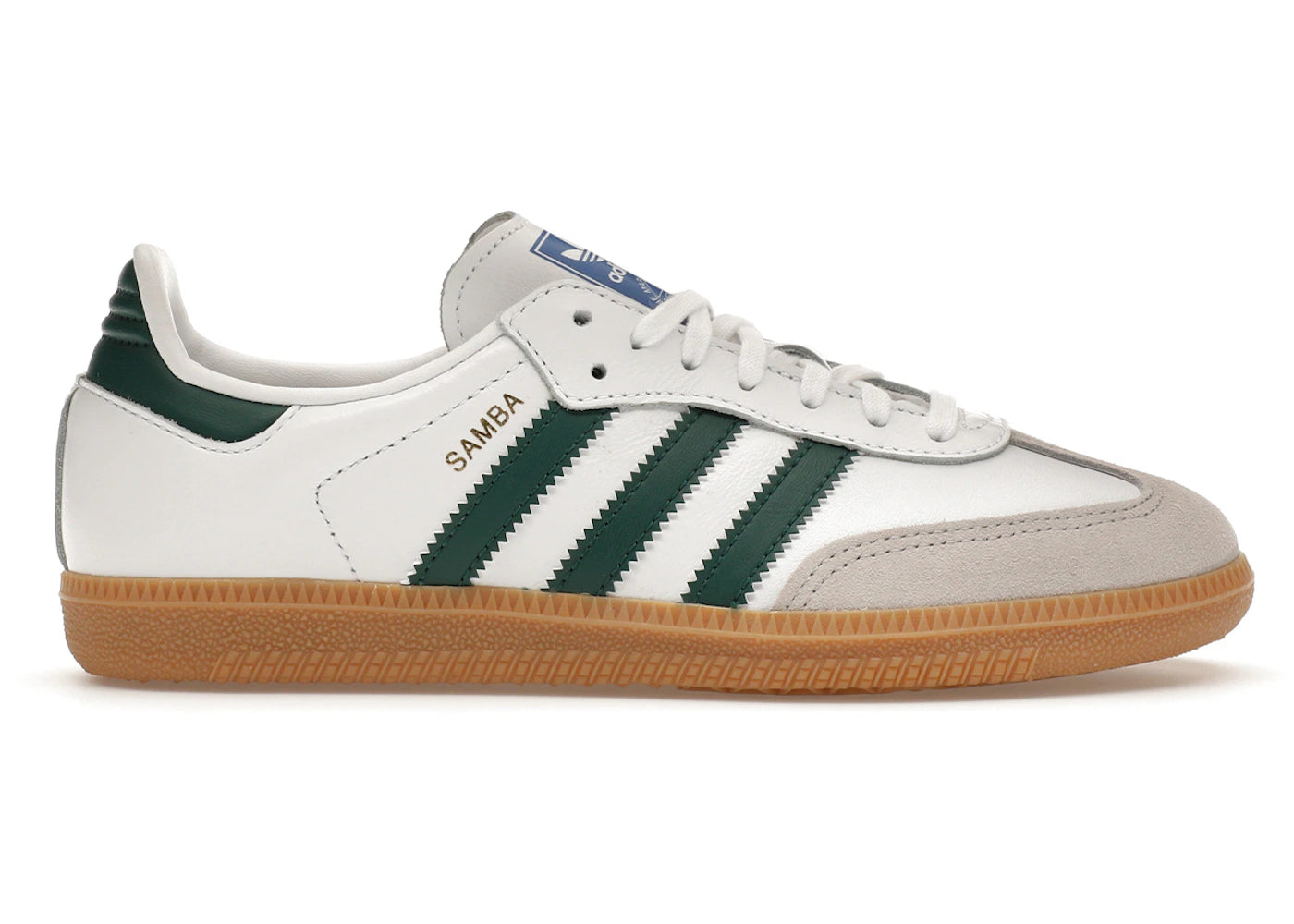 Adidas Samba Og White Collegiate Green Gum (Kids)