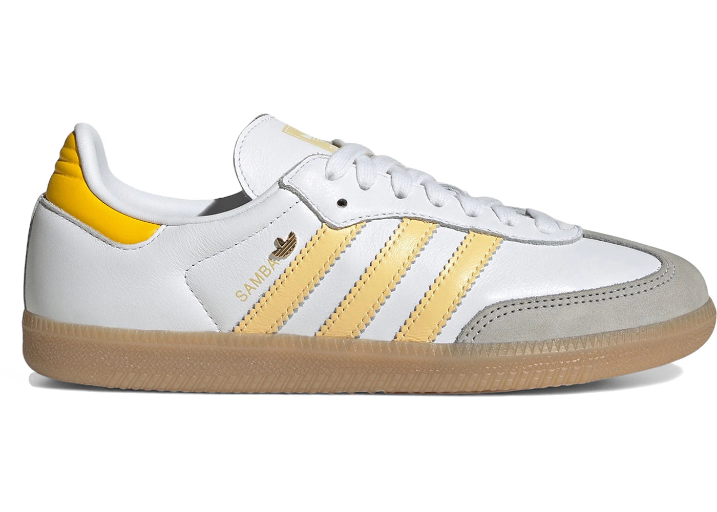 Adidas Samba Og White Orange Tint Yellow (Women'S)