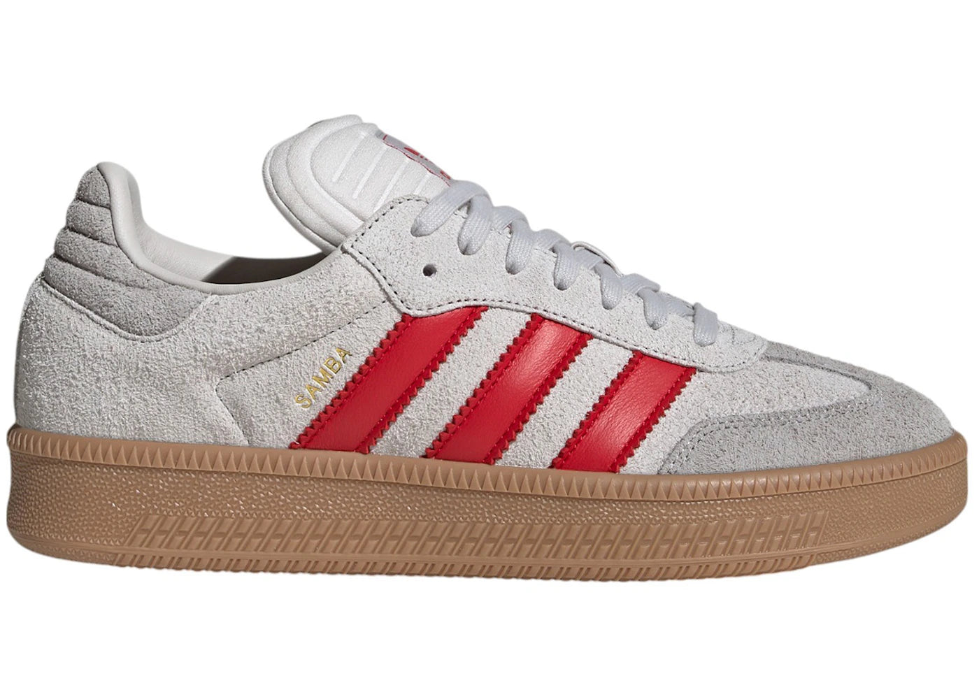 Adidas Samba Xlg Grey One Better Scarlet Gum