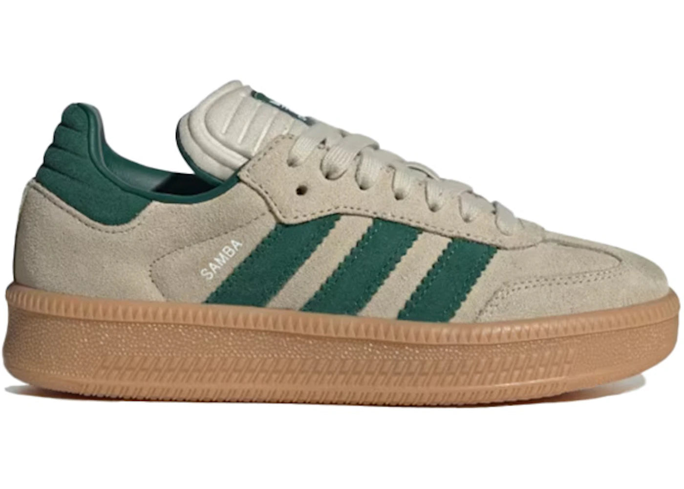 Adidas Samba Xlg Putty Grey Collegiate Green (Gs)