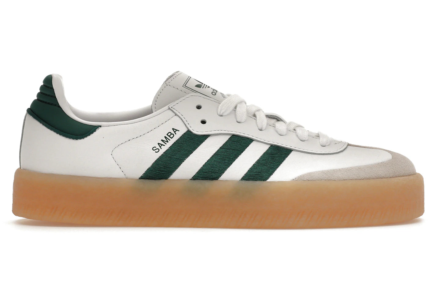 Adidas Sambae White Collegiate Green Gum (Women'S)
