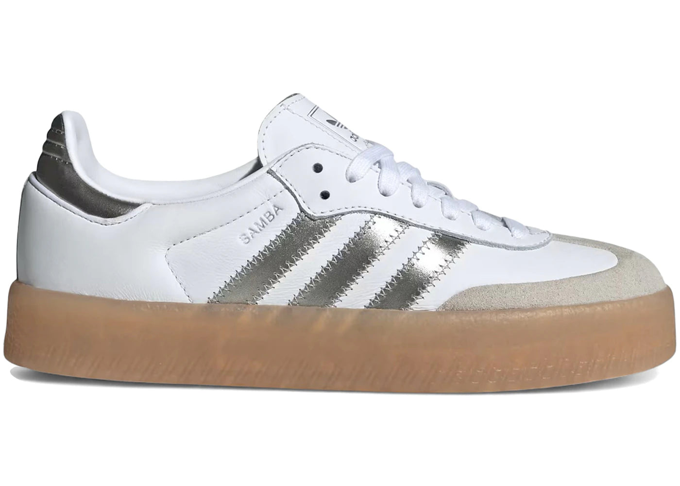 Adidas Sambae White Silver Metallic (Women'S)
