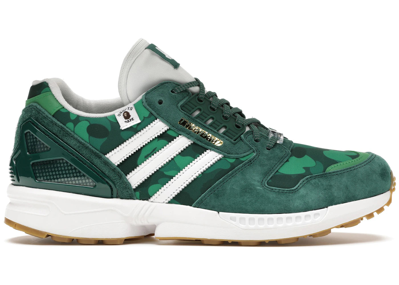 adidas zx 8000 bape undefeated green