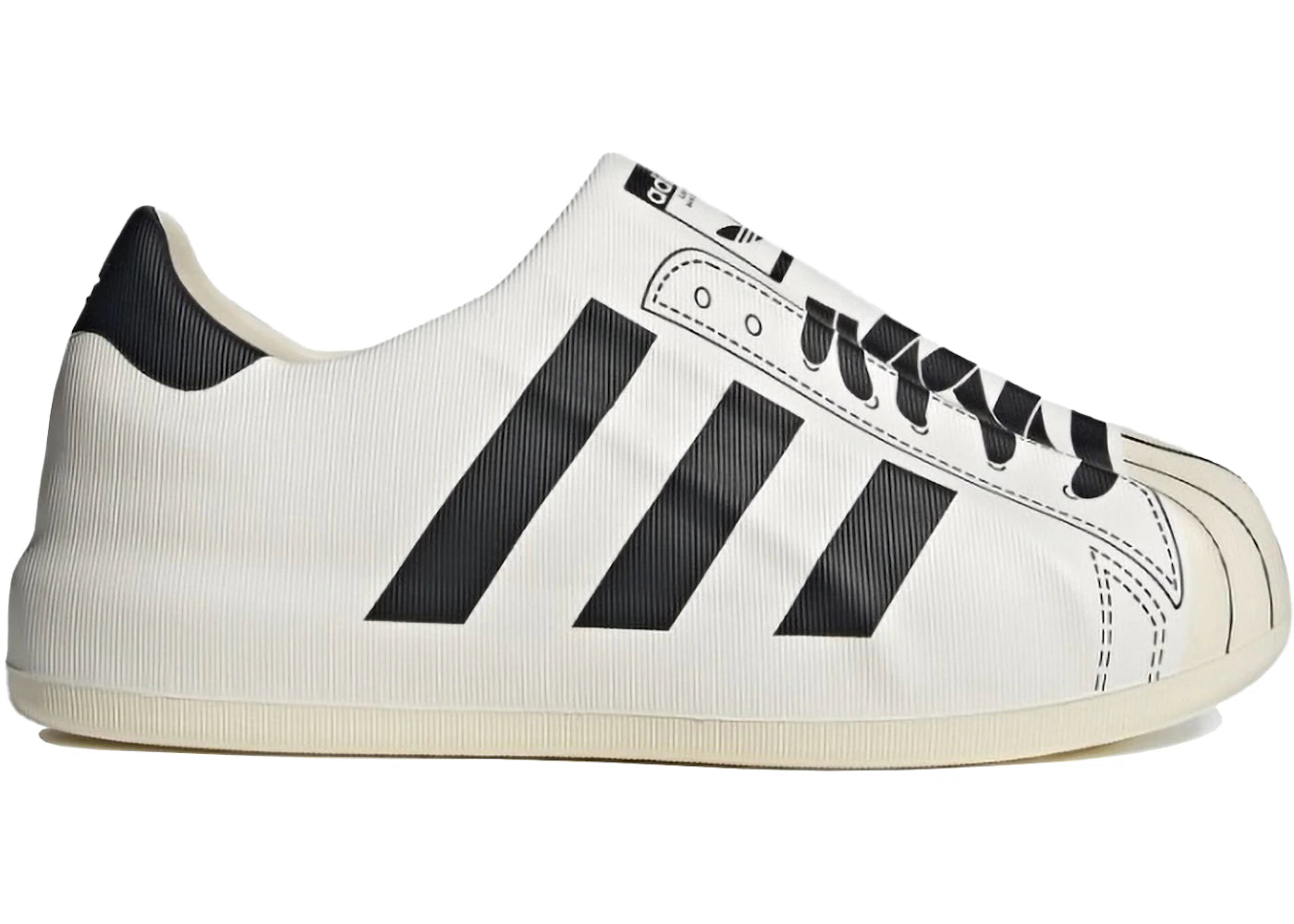 Adidas Adifom Superstar Cream White Black