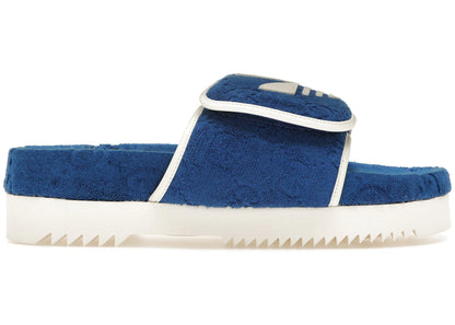 Adidas X Gucci Gg Platform Sandal Blue