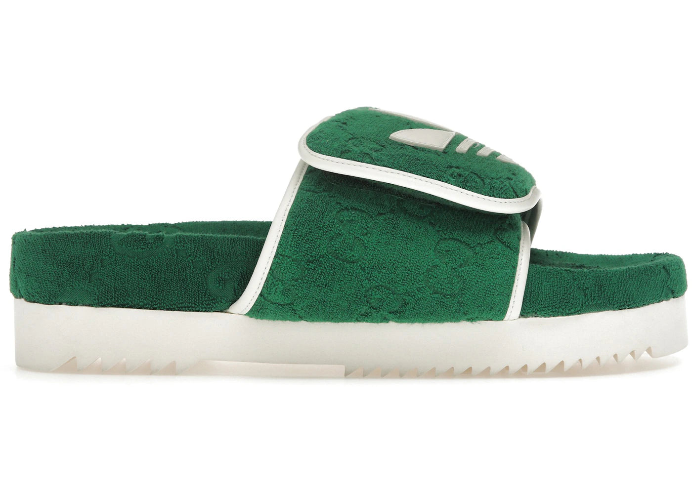 adidas x gucci gg platform sandal green