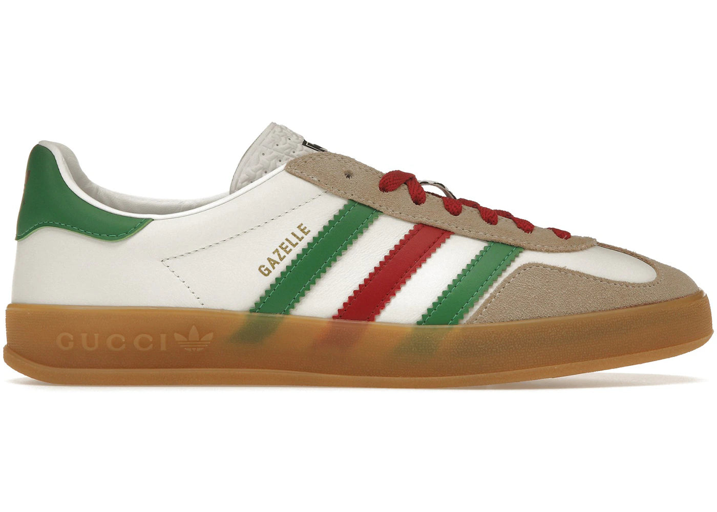 Adidas X Gucci Gazelle White Green Red