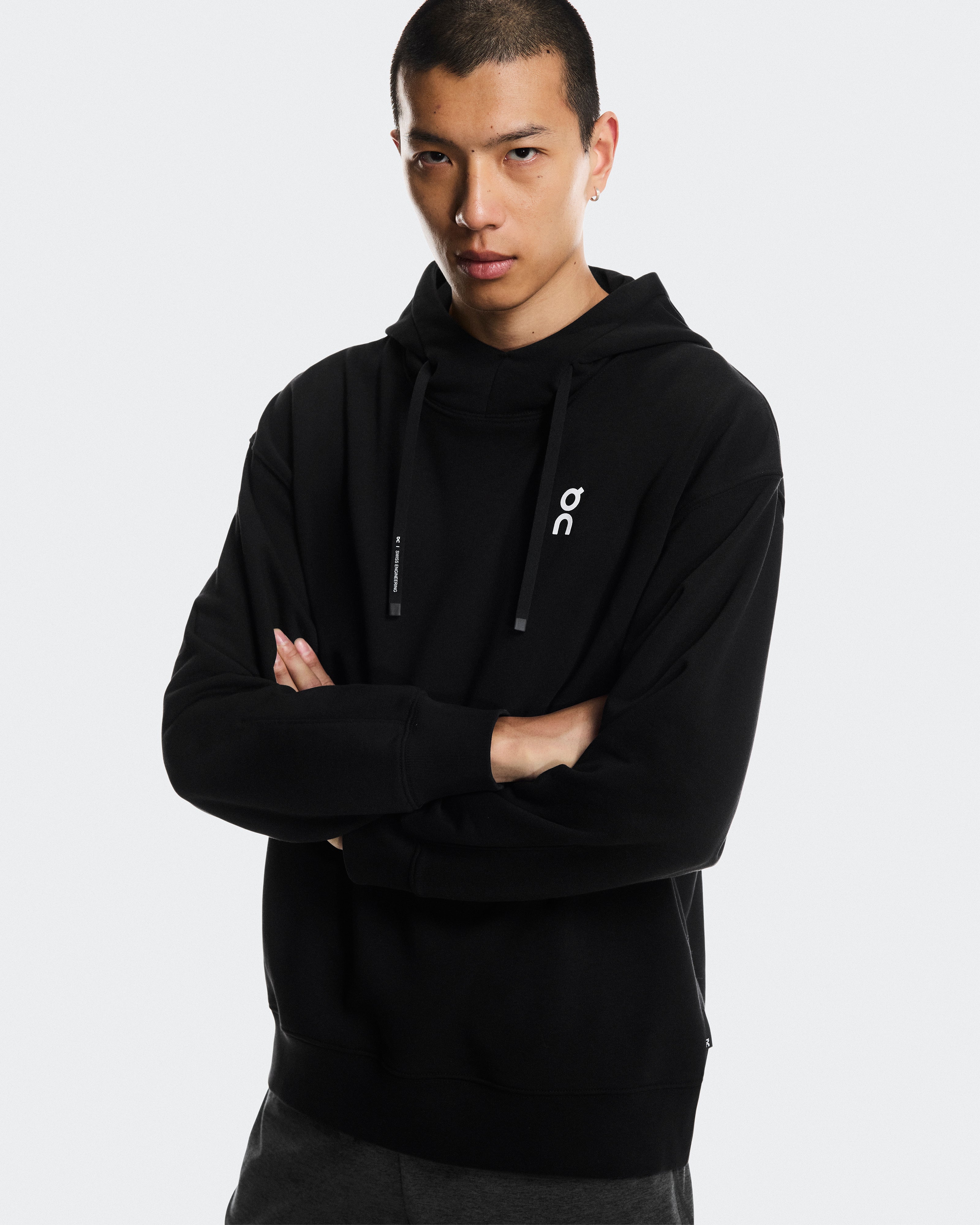 On Club Hoodie Smash Black | Orchid