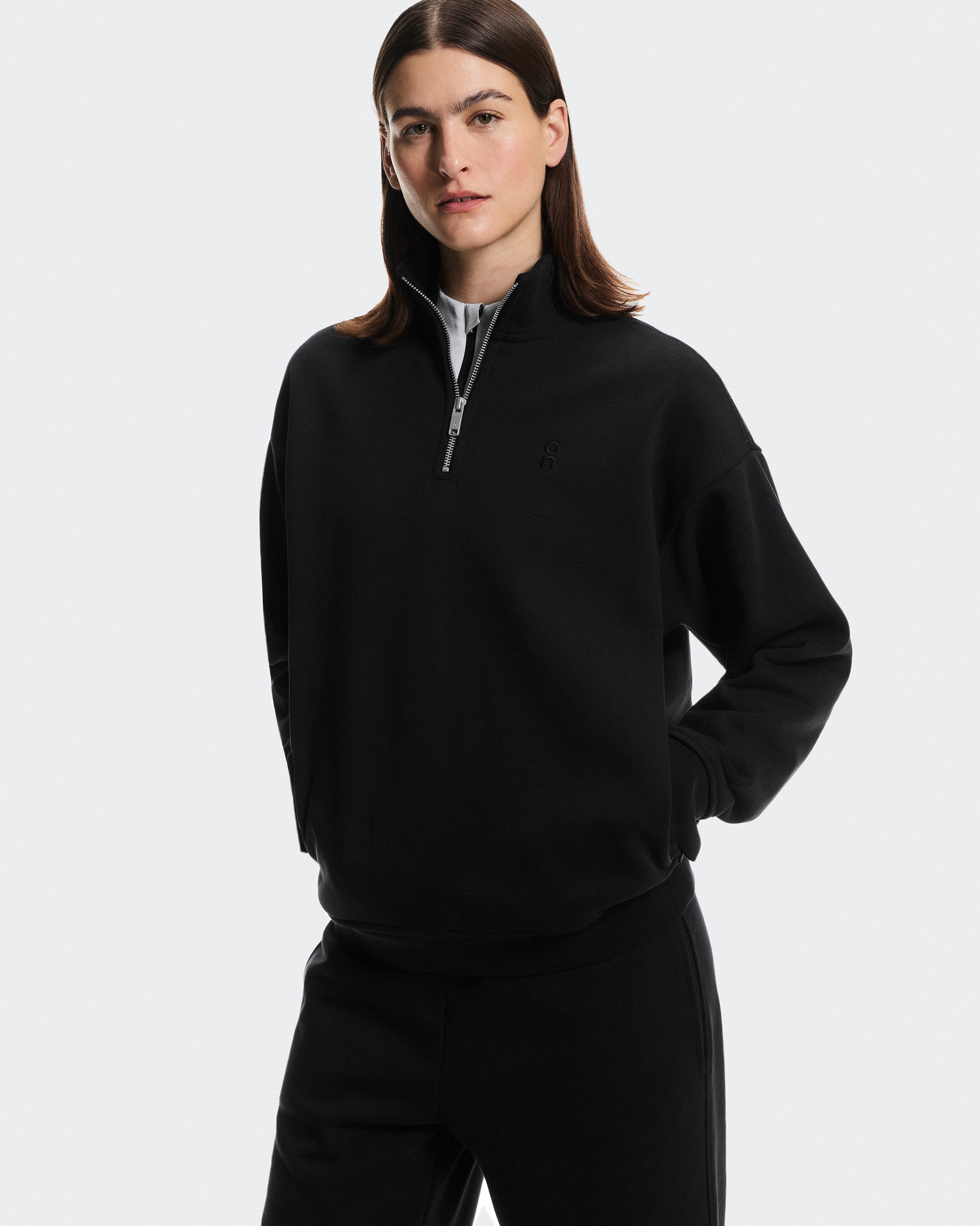 On Club Collective 1/4 Zip Black (Women'S)