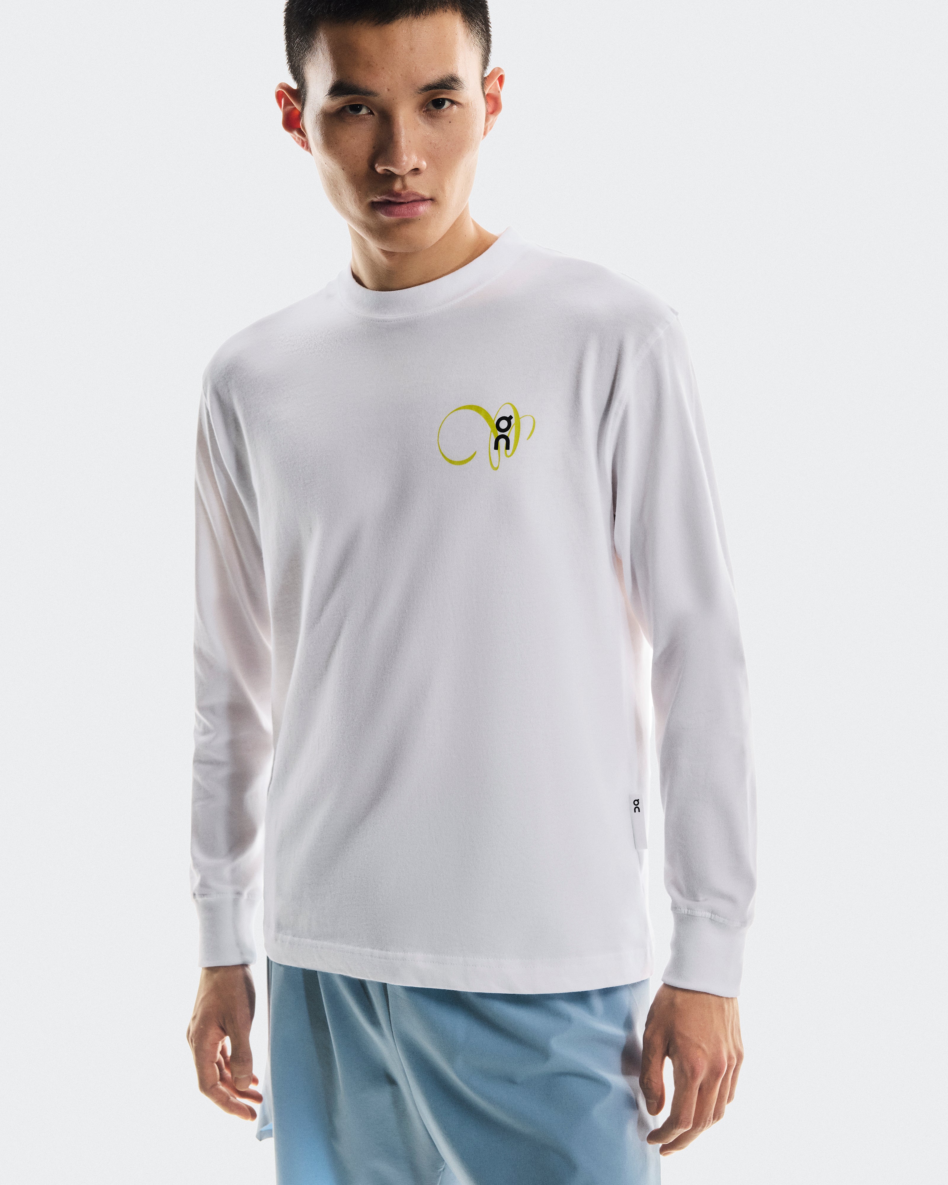 on club long-t graphic White