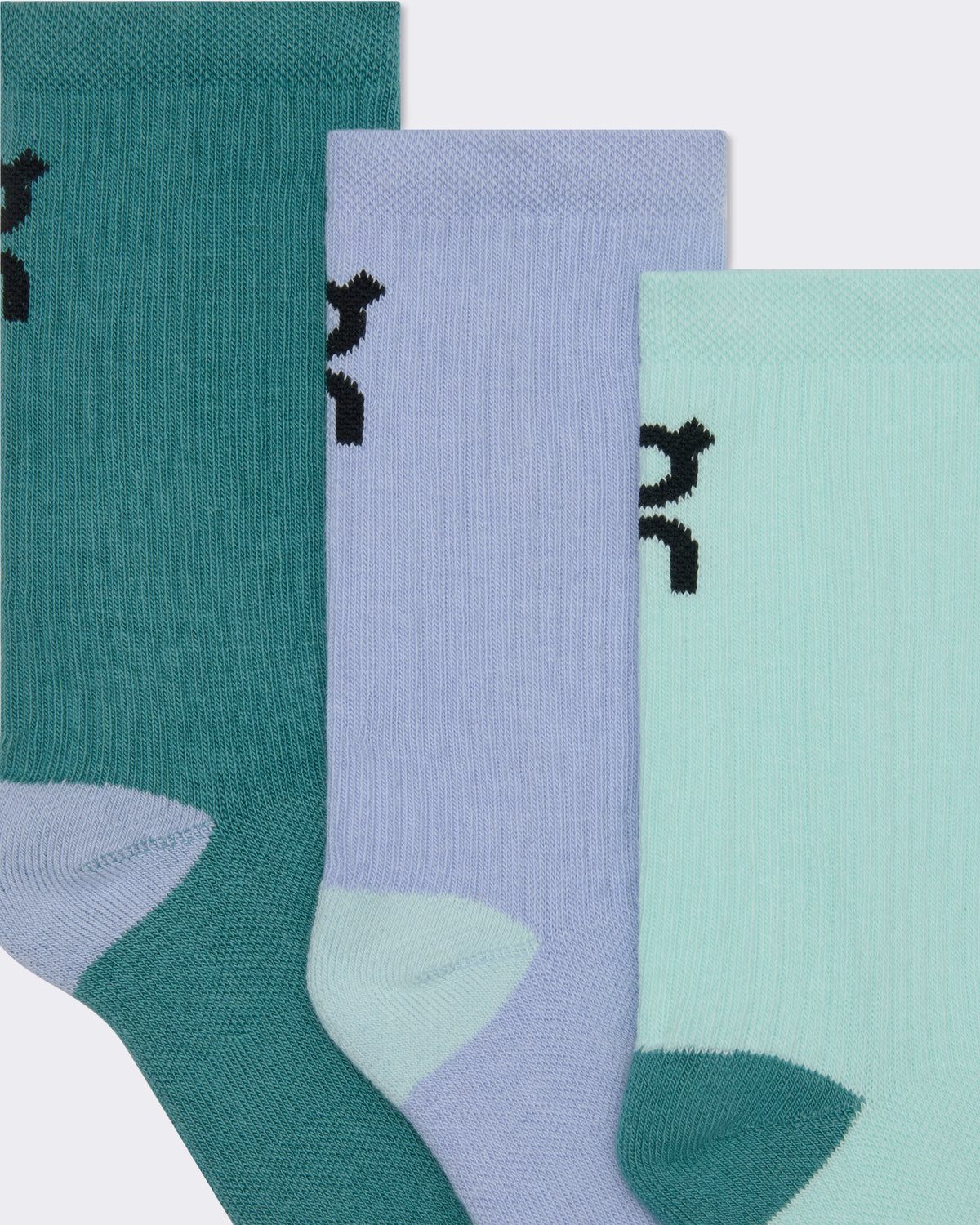 On Logo Sock High 3P Kids Celeste | Storm
