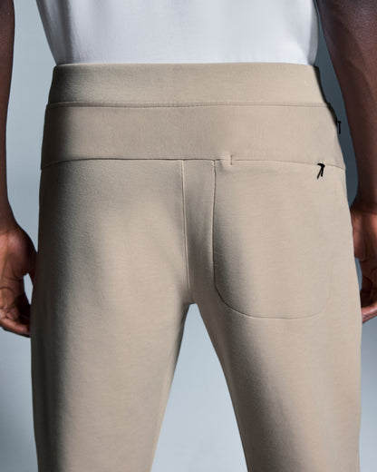 on sweat pants Desert