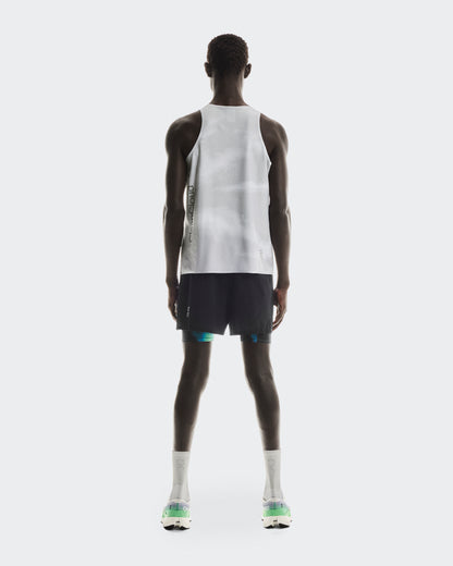 On Pace Tank Glacier | White