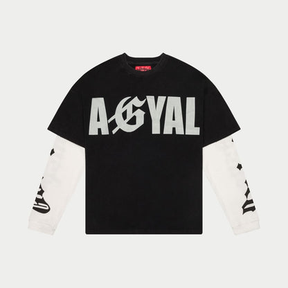 Godspeed Agyal Layered T-Shirt (Black Wash)