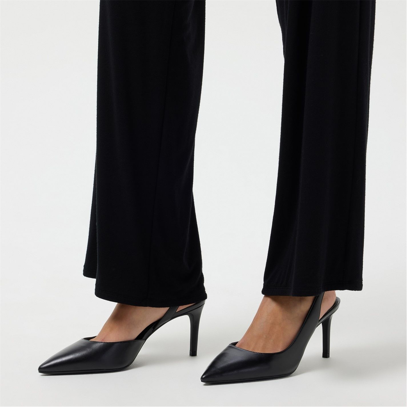  Alina Slingback Heels Black