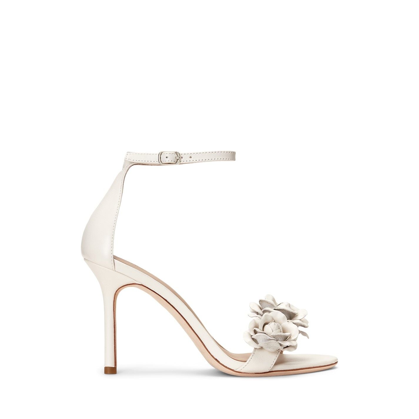  Allie Flower Heel Soft White