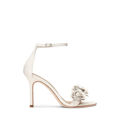  Allie Flower Heel Soft White