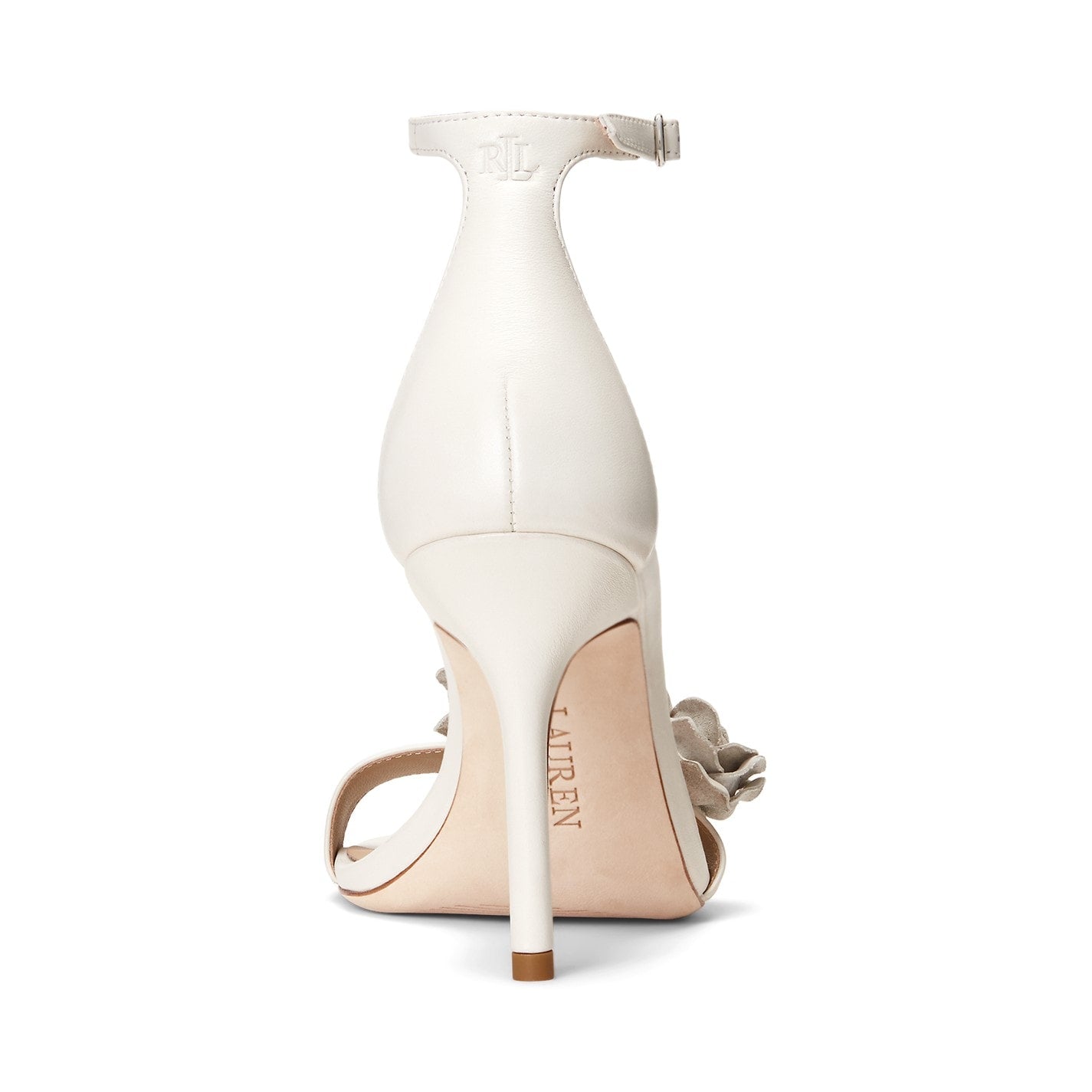  Allie Flower Heel Soft White