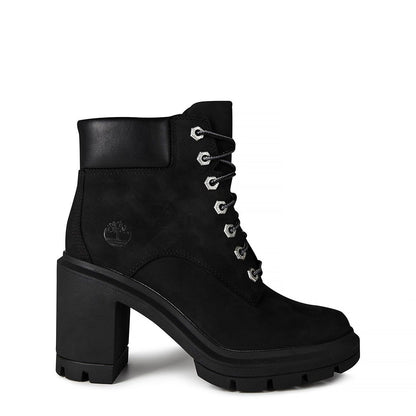  Allington Lace-up Heeled Boots Black Nubuck