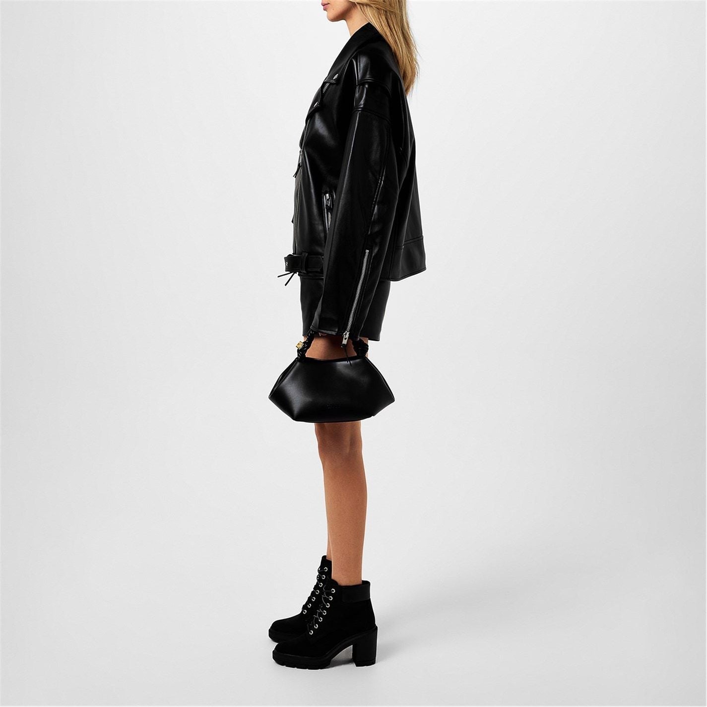  Allington Lace-up Heeled Boots Black Nubuck