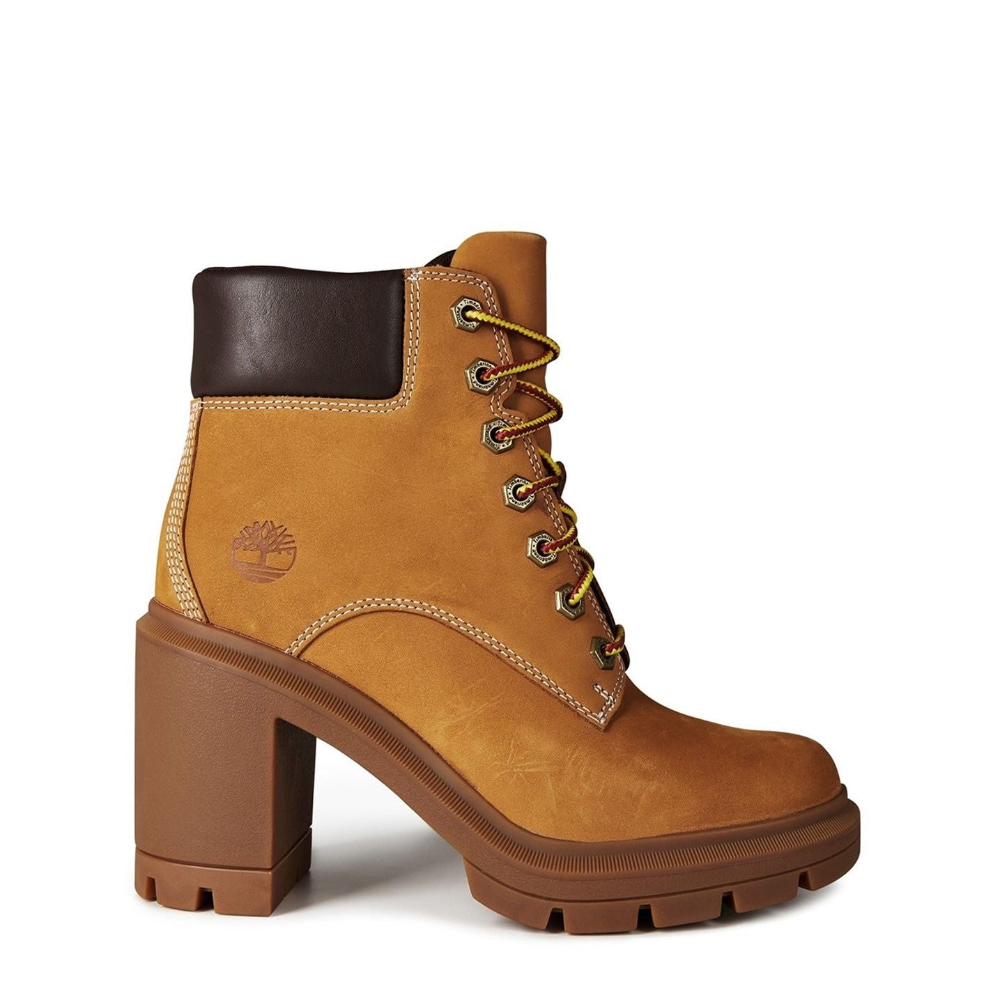  Allington Lace-up Heeled Boots Wheat Nubuck