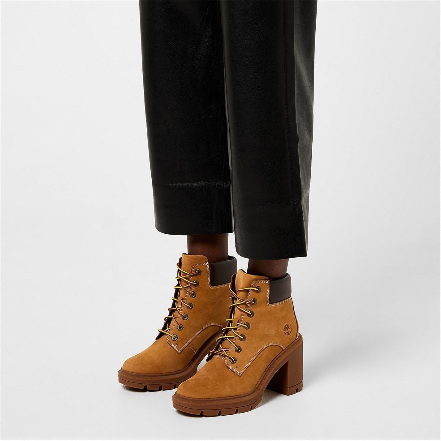 Allington Lace-up Heeled Boots Wheat Nubuck