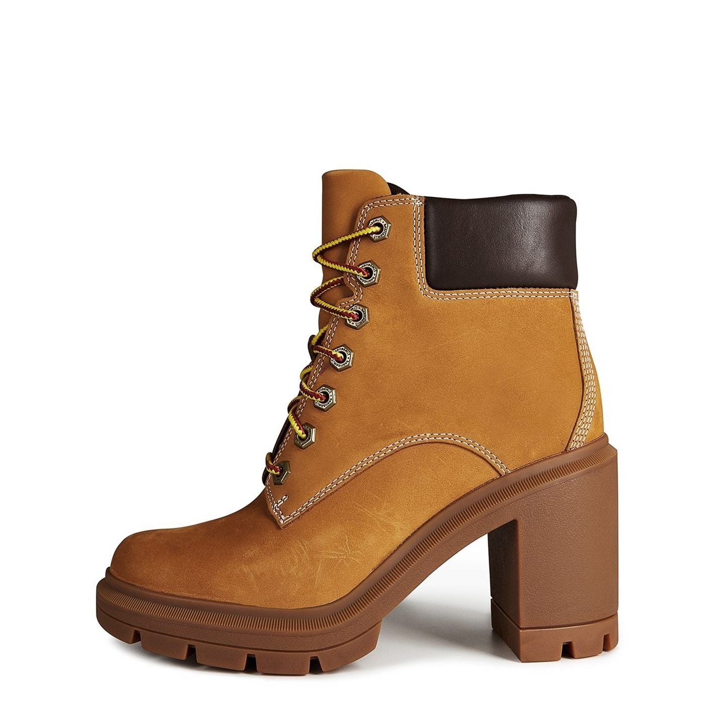  Allington Lace-up Heeled Boots Wheat Nubuck