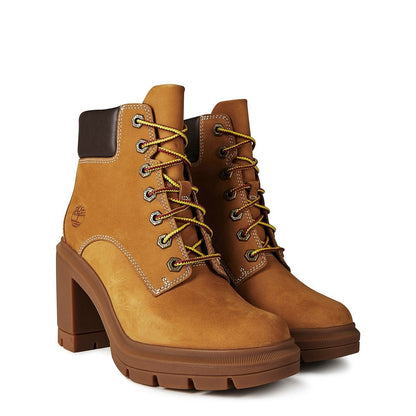  Allington Lace-up Heeled Boots Wheat Nubuck