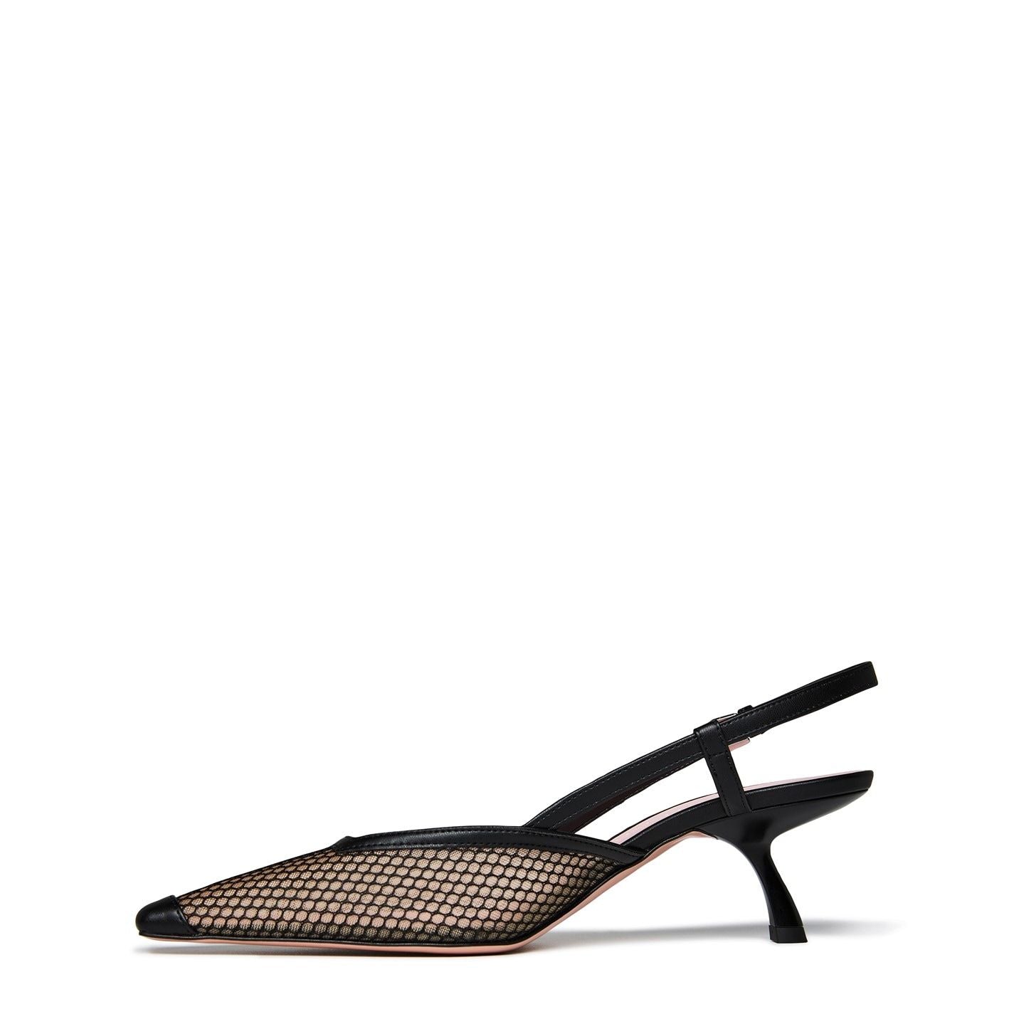  Andrea Sling Back Mules Black