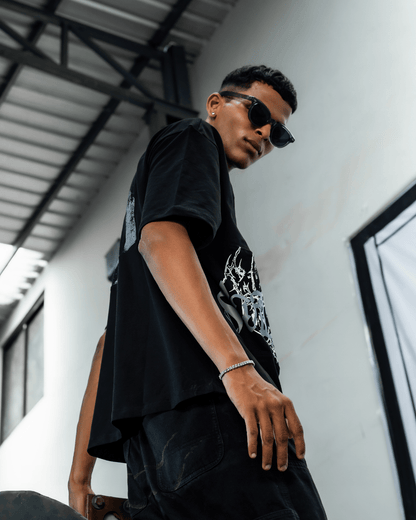 ANGEL GREY PATCH TEE