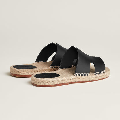  Hermes Antigua Espadrille Noir