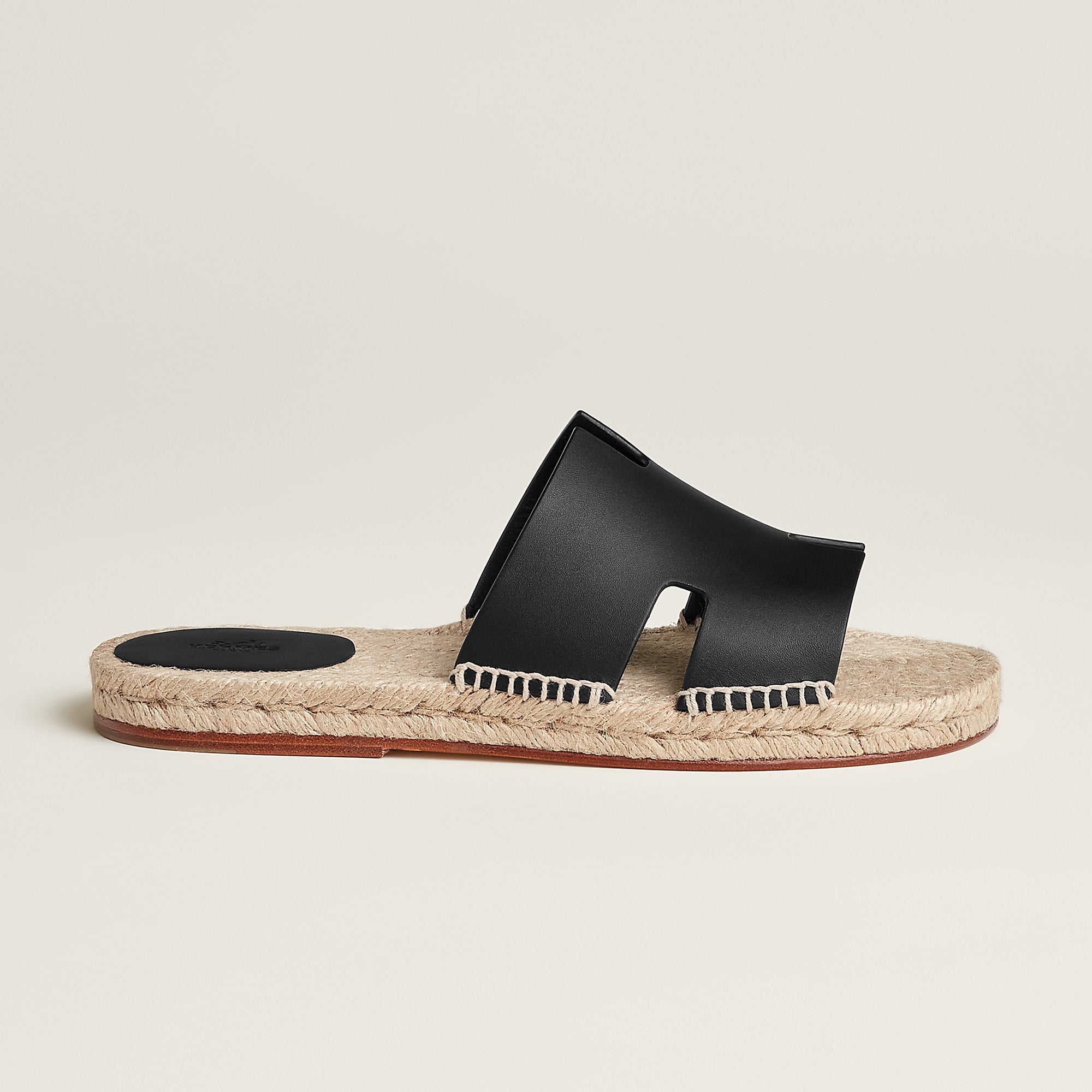  Hermes Antigua Espadrille Noir