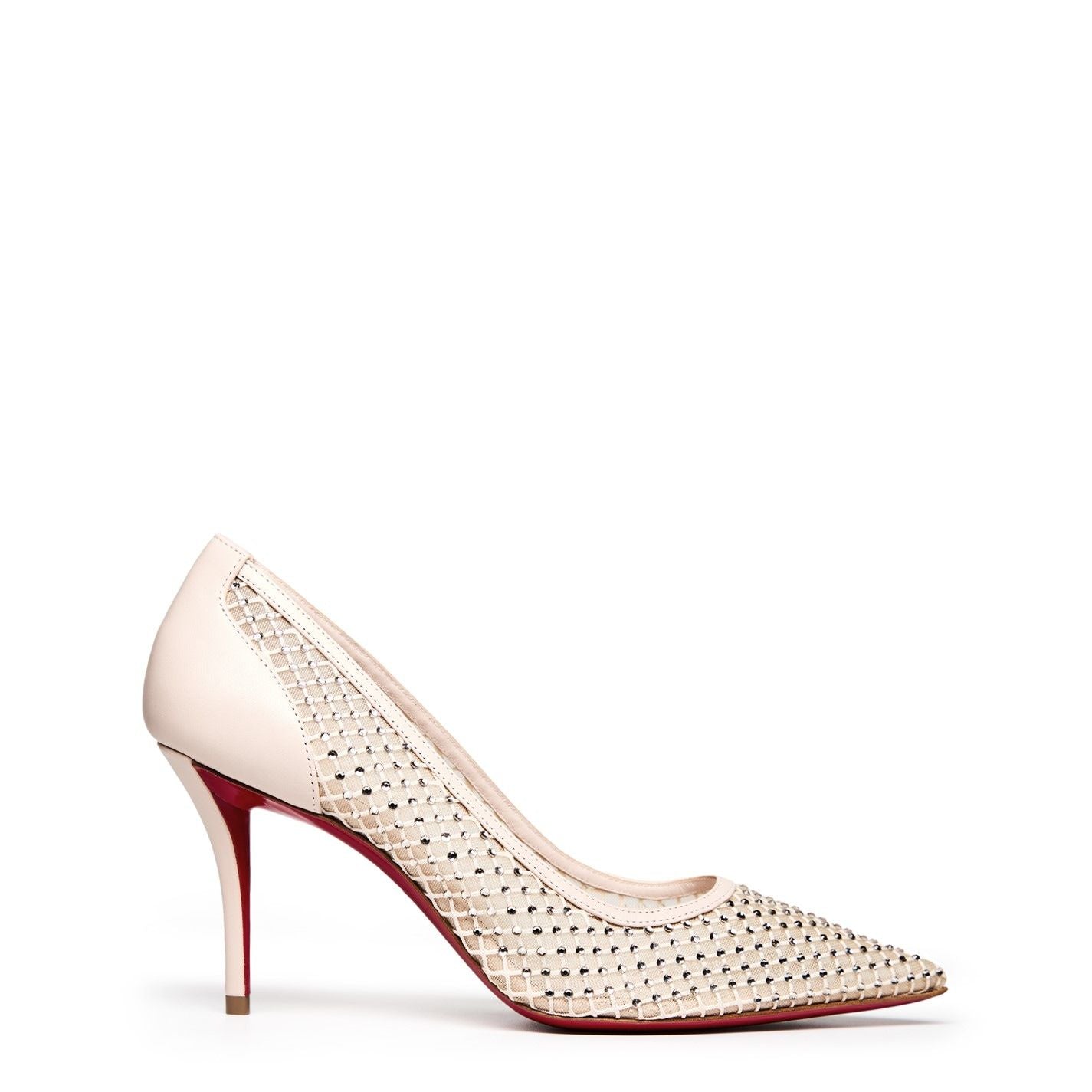  Apostropha Mesh Strass 80mm Pumps Leche