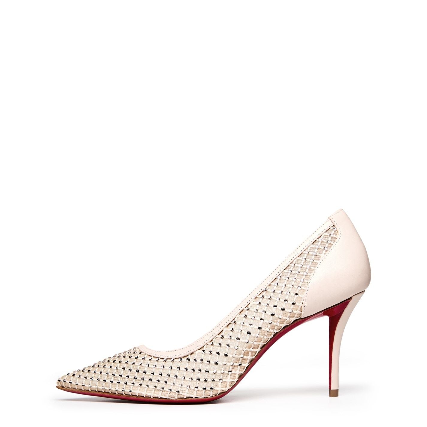  Apostropha Mesh Strass 80mm Pumps Leche