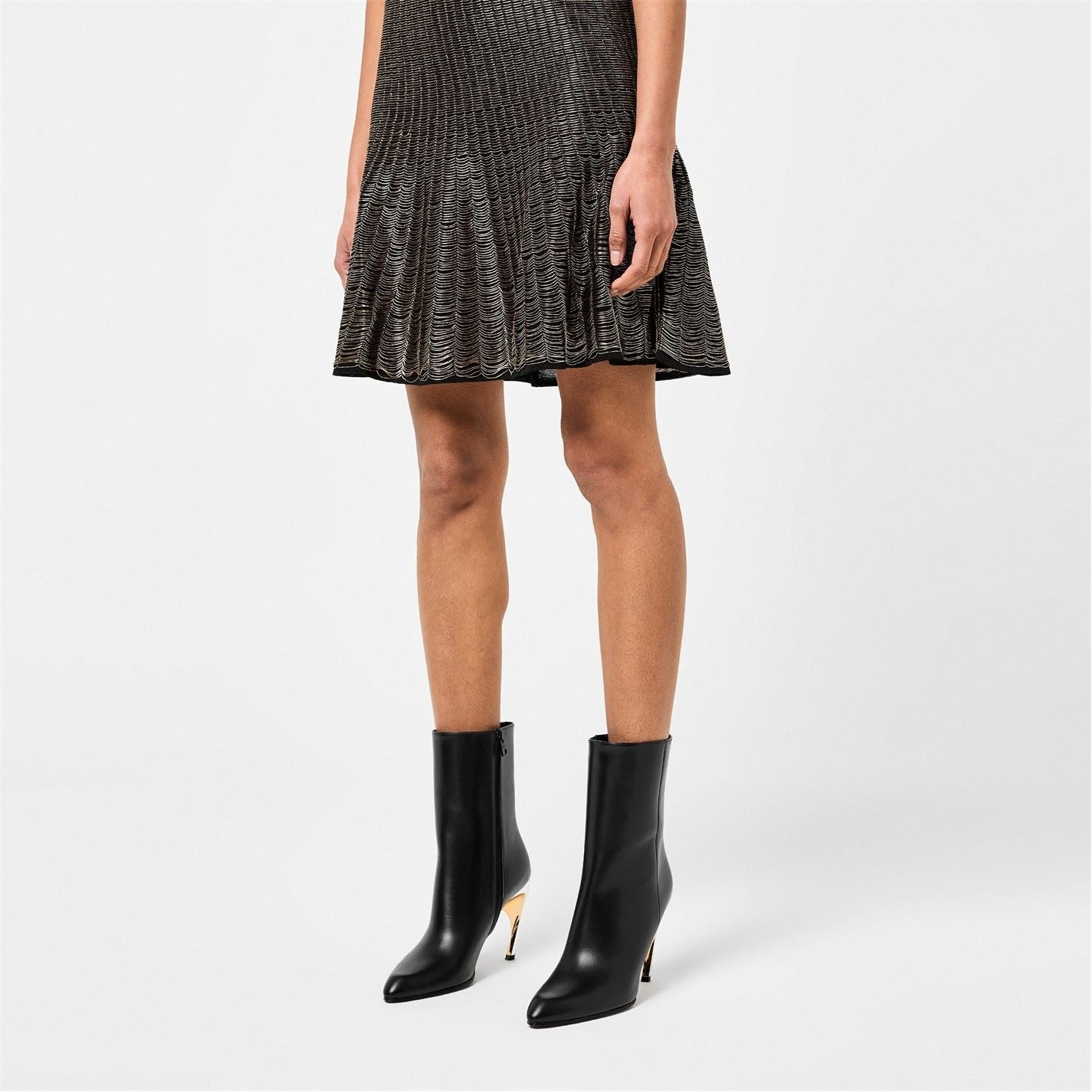  Armadillo Ankle Boot Blk