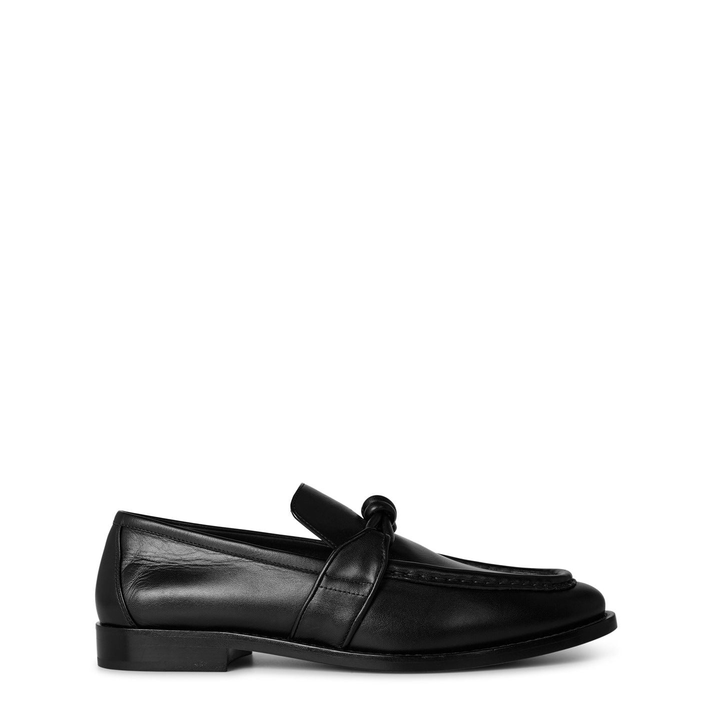  Astaire Metallic Knot Napa Loafers Black