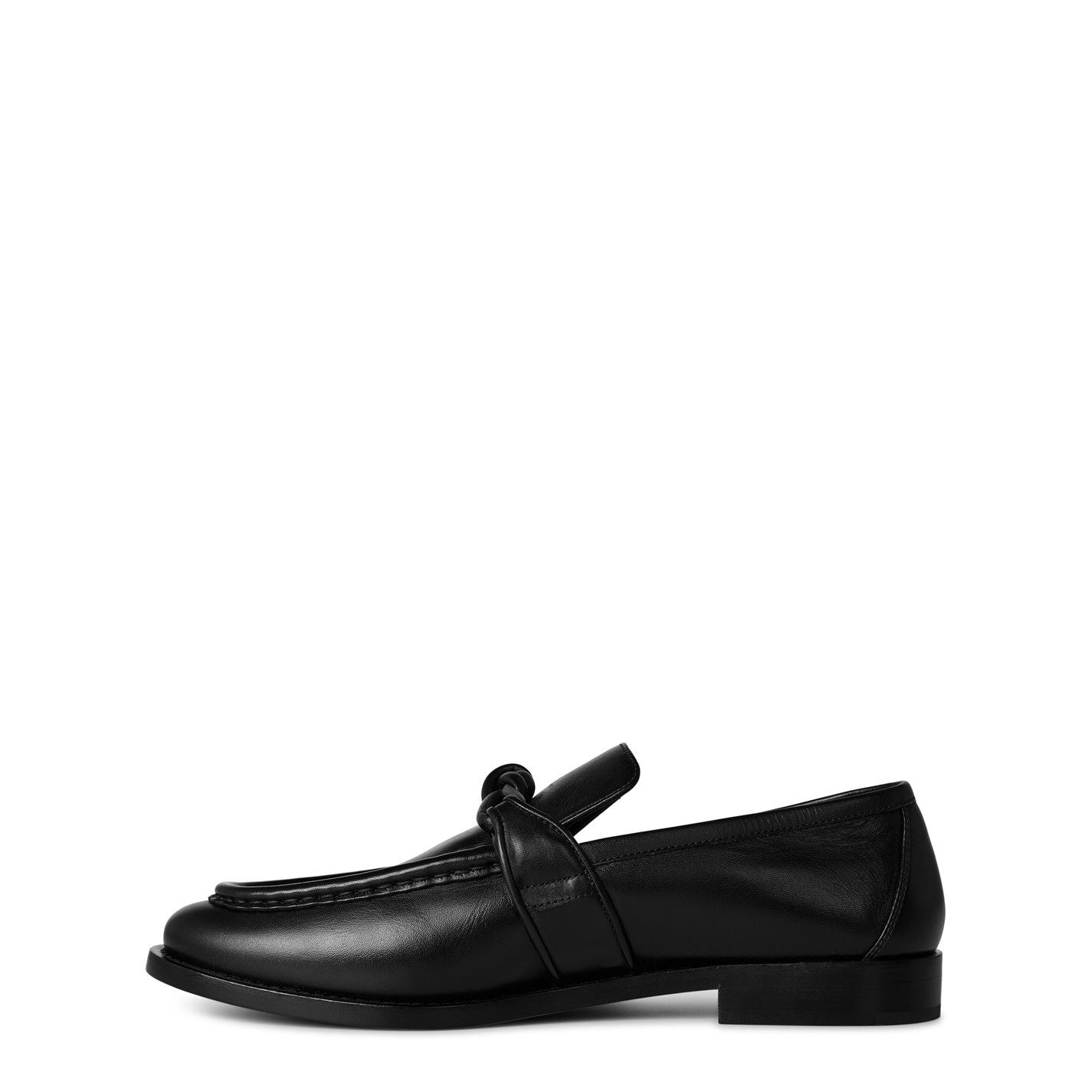 Astaire Metallic Knot Napa Loafers Black