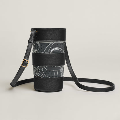  Hermes Avecsoie In The Pocket Water Bottle Holder Noir